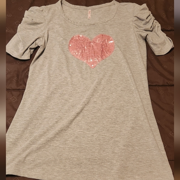 Rue21 Tops - Sequin Heart Top